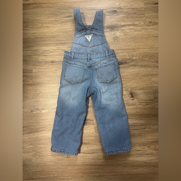 OshKosh B’gosh Girls Denim Overalls Size 2 Lined Warm Pink - Picture 2 of 8